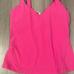 Lululemon pink bra tank top